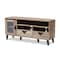 Baxton Studio Cardiff Modern Light Brown Wood 55-Inch TV Stand 137-7560 - alternate 1